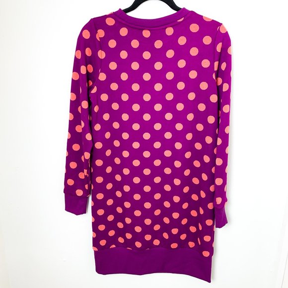 NWOT Victor Glemaud x Target Purple Polka Dot Long Sleeve Tunic Mini Dress XXS - Picture 6 of 6
